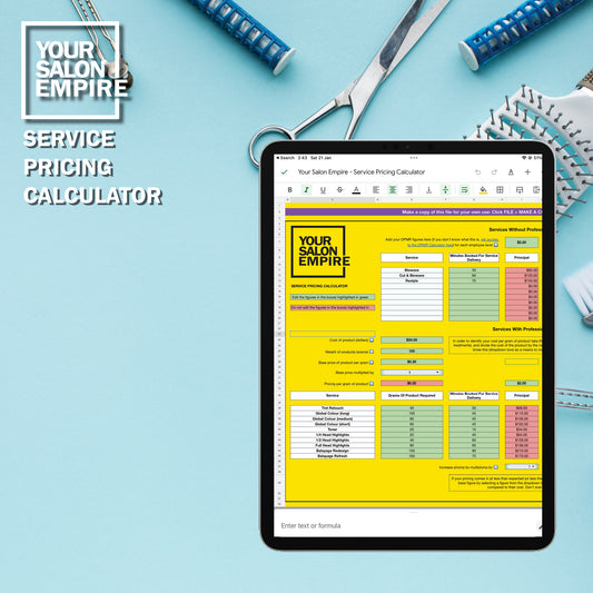 Charge What You're Worth - Salon Service Pricing Calculator